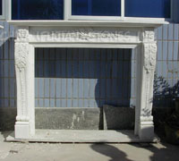 granite fireplace